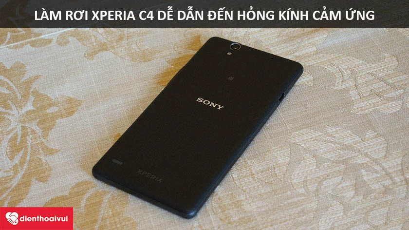 Kính cảm ứng bị hỏng do làm rơi
