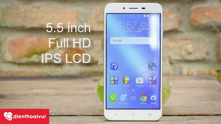 màn hình 5.5 inch với độ phân giải Full HD