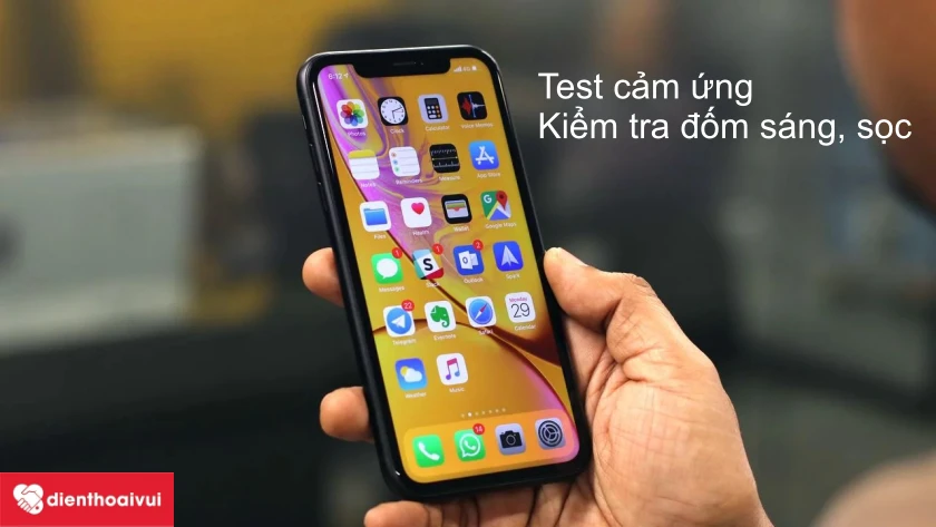 Test cảm ứng tr&ecirc;n m&agrave;n h&igrave;nh