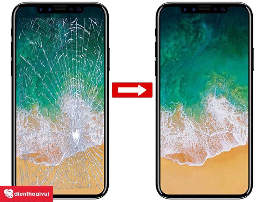 Thay kính cảm ứng điện thoại iPhone X