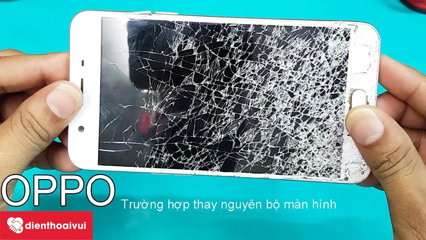 thay nguy&ecirc;n bộ m&agrave;n h&igrave;nh Oppo Find 7 khi m&agrave;n h&igrave;nh bị lem m&agrave;u, chảy mực