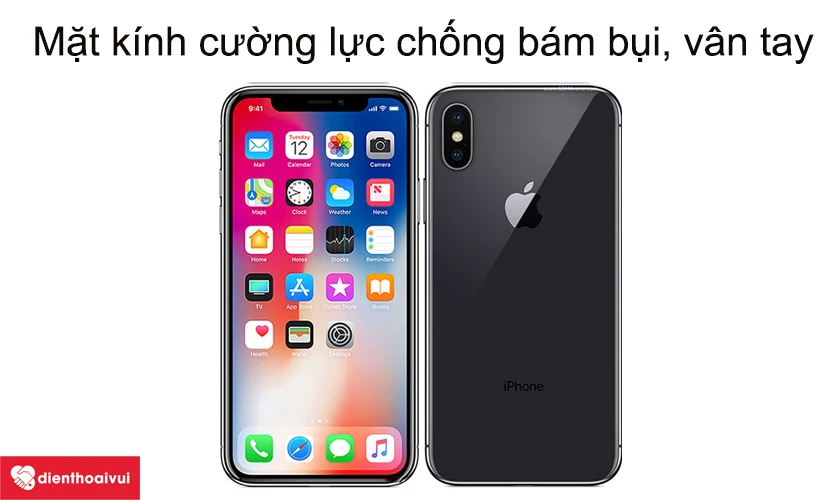Mặt k&iacute;nh cường lực chống b&aacute;m bụi, v&acirc;n tay, va đập