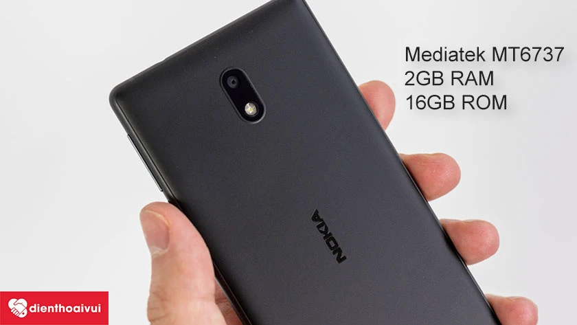 Nokia 3 – Màn hình IPS LCD 5 inch, 16GB bộ nhớ trong, 2GB RAM