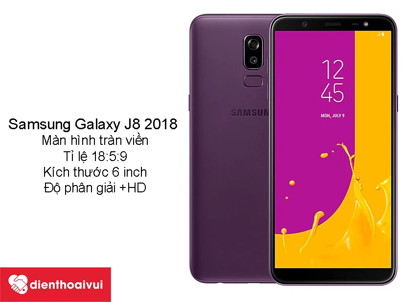 Samsung Galaxy J8 2018 - m&agrave;n h&igrave;nh tr&agrave;n viền tỉ lệ mới 18:5:9, k&iacute;ch thước 6 inch