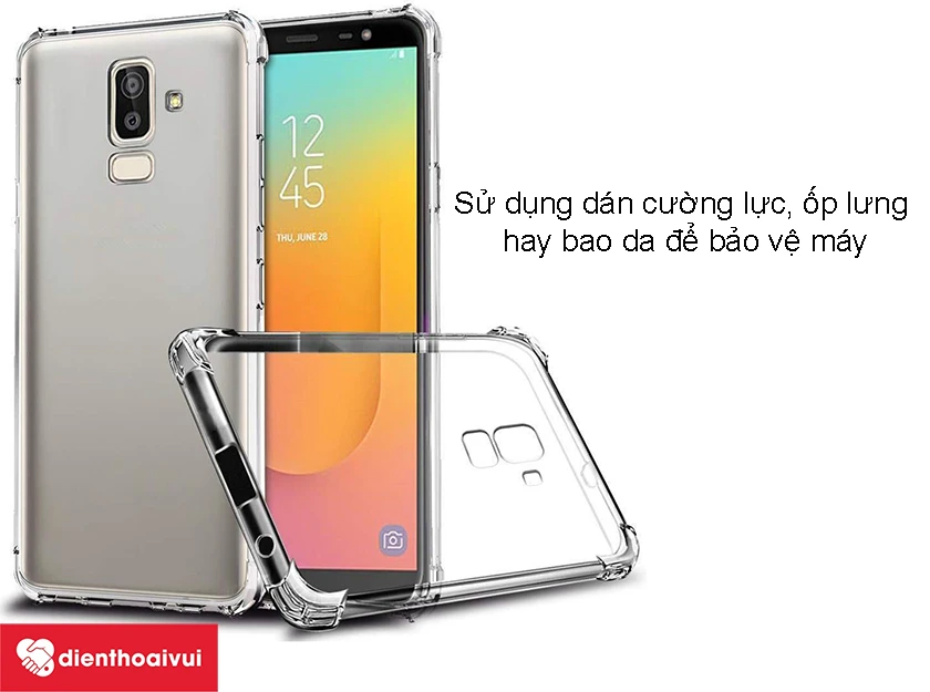 Sử dụng d&aacute;n cường lực, ốp lưng hay bao da để bảo vệ m&aacute;y