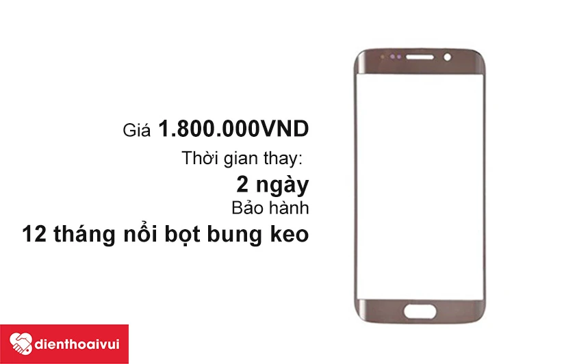 Thay k&iacute;nh Samsung Galaxy S6 Edge Plus tại Điện Thoại Vui
