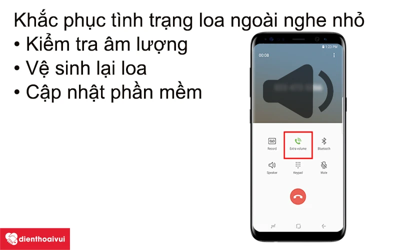khắc phục t&igrave;nh trạng loa ngo&agrave;i Galaxy S6 Edge Plus nhỏ