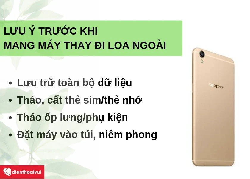 Nguy&ecirc;n nh&acirc;n v&agrave; một số bước cần lưu &yacute; trước khi đi thay loa ngo&agrave;i Oppo F1