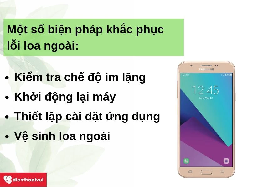 Biện pháp khắc phục lỗi loa ngoài