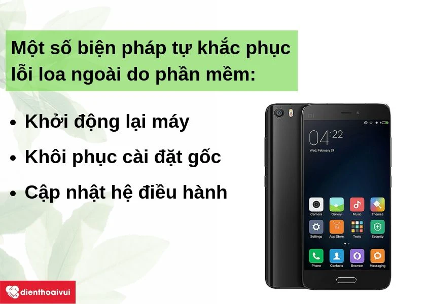 03 bước khắc phục lỗi loa ngoài Xiaomi Mi 5 do phần mềm