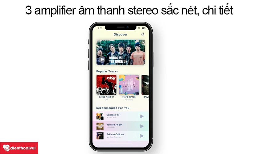 3 amplifier &acirc;m thanh stereo sắc n&eacute;t, chi tiết