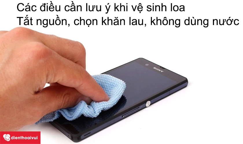 C&aacute;c điều cần lưu &yacute; khi vệ sinh loa