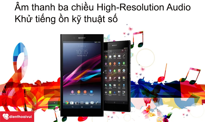 Công nghệ âm thanh ba chiều High-Resolution Audio, khử tiếng ồn kỹ thuật số
