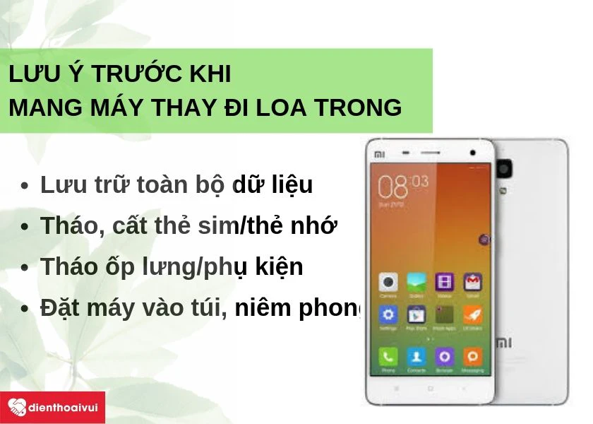 Nguyên nhân và một số lưu ý cần thực hiện khi đi thay loa trong Xiaomi Mi 4