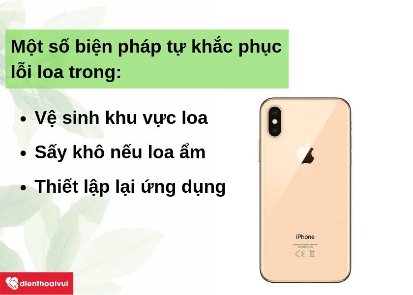 Khắc phục lỗi loa trong iPhone Xs kh&ocirc;ng nghe được tại nh&agrave;