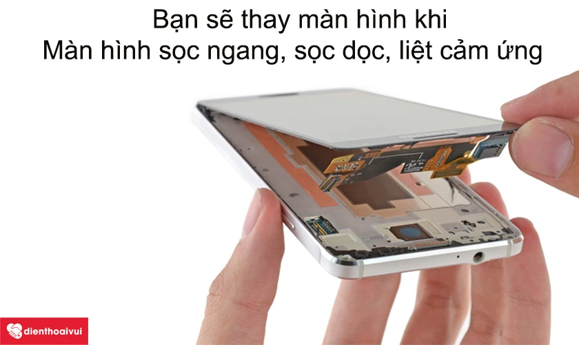 Ph&acirc;n biệt thay m&agrave;n h&igrave;nh v&agrave; thay mặt k&iacute;nh
