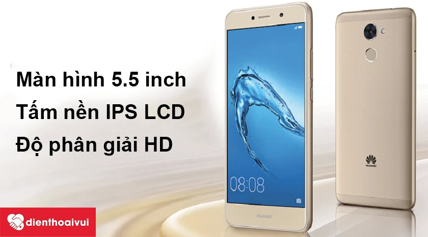 Màn hình 5.5 inch, t&acirc;́m n&ecirc;̀n IPS LCD cho hình ảnh sắc nét