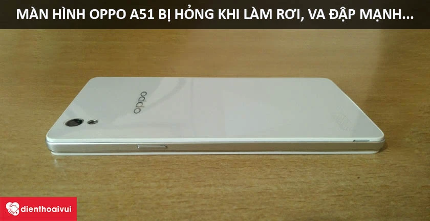 M&agrave;n hỉnh bị hỏng do l&agrave;m rơi, va đập