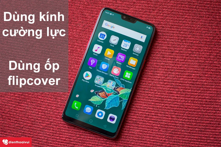 C&aacute;ch bảo vệ m&agrave;n h&igrave;nh OPPO F7