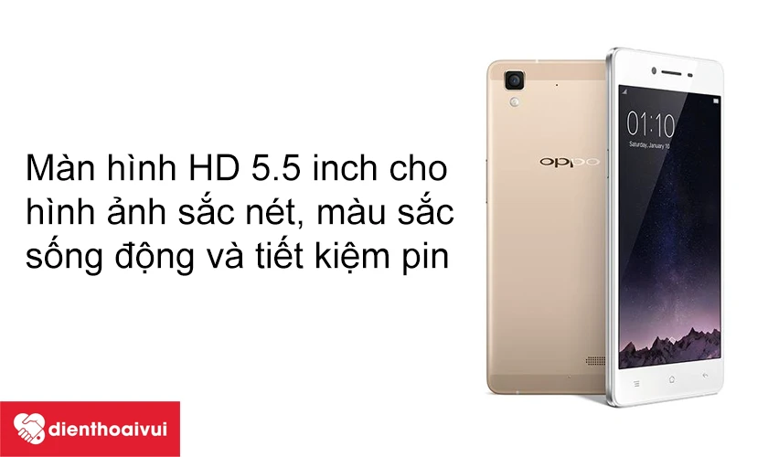 M&agrave;n h&igrave;nh HD 5.5 inch cho h&igrave;nh ảnh sắc n&eacute;t, m&agrave;u sắc sống động v&agrave; tiết kiệm pin