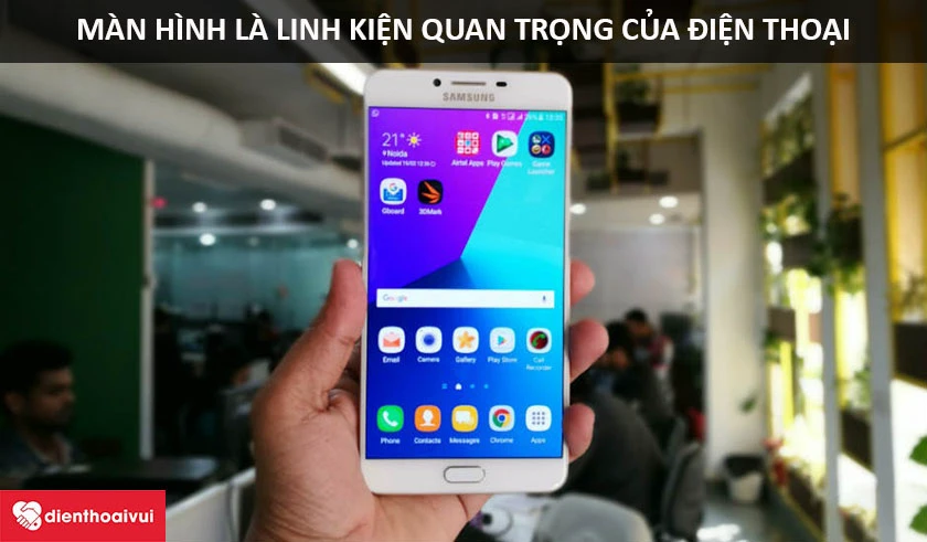 M&agrave;n h&igrave;nh Samsung Galaxy C9 Pro: K&iacute;ch thước inch 6 inch, độ ph&acirc;n giải Full HD