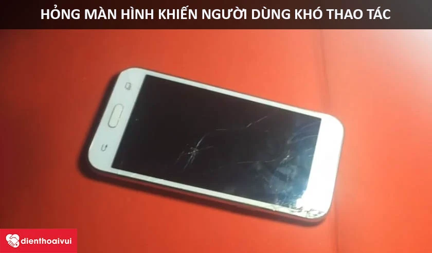 M&agrave;n h&igrave;nh hỏng kh&oacute; thao t&aacute;c