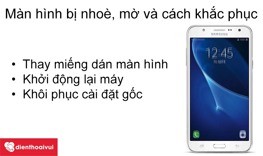 Lỗi màn hình bị nhòe, mờ và cách khắc phục