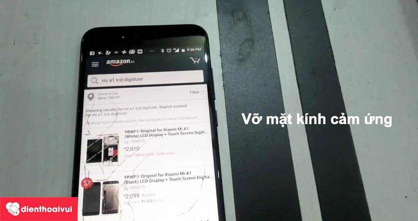 Vỡ Mặt k&iacute;nh cảm ứng