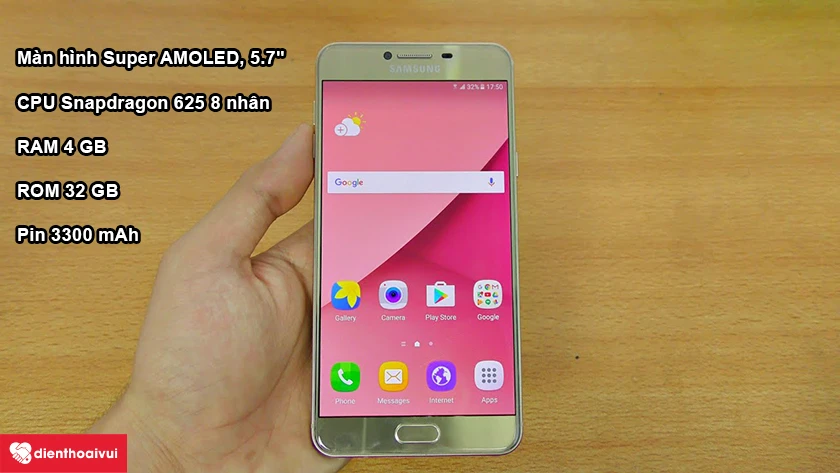 Galaxy C7 - m&agrave;n h&igrave;nh Super&nbsp;AMOLED 5.7 inch