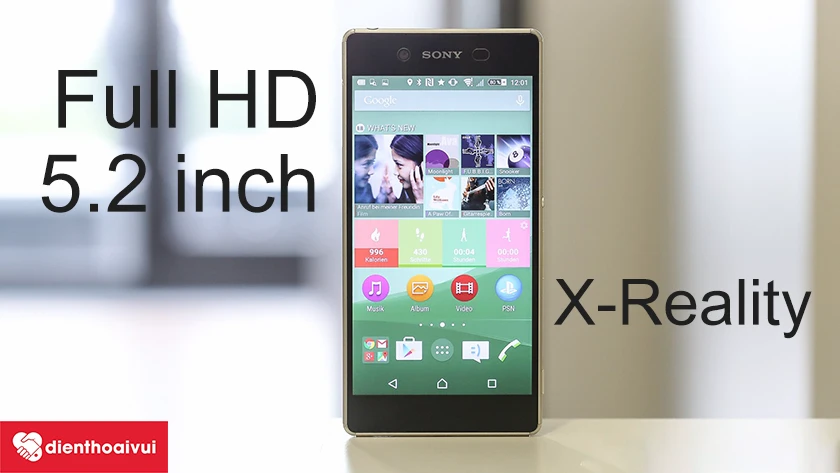 Sony Xperia Z4: M&agrave;n h&igrave;nh IPS LCD 5.2 inch sắc n&eacute;t, X-Reality