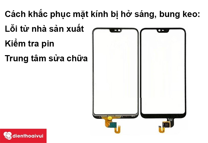 C&aacute;ch khắc phục mặt kính bị hở s&aacute;ng, bung keo