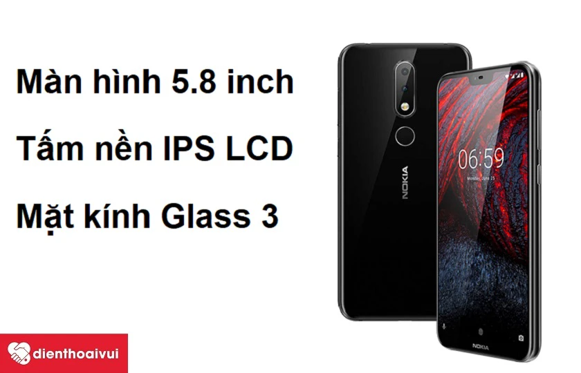 Màn hình 5.8 inch, t&acirc;́m n&ecirc;̀n IPS LCD sắc nét