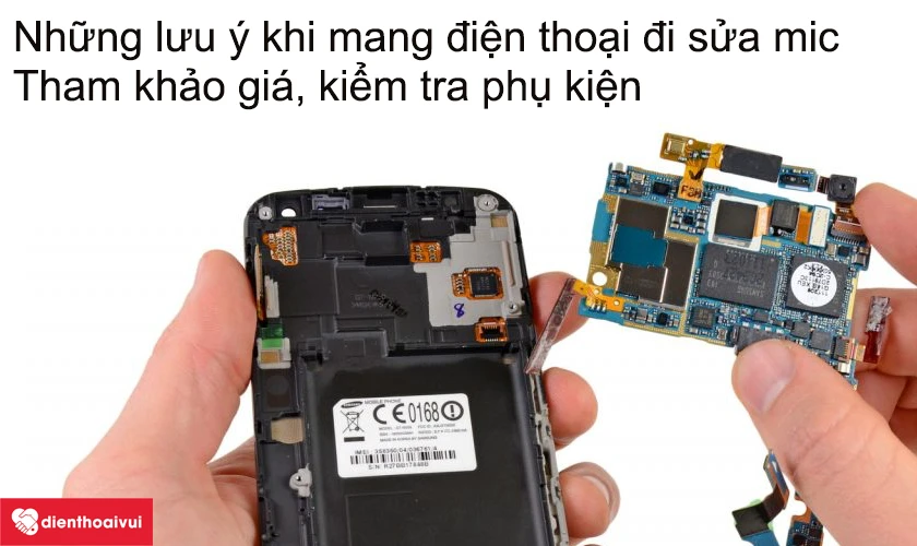 Những lưu ý trước khi mang điện thoại đi sửa mic