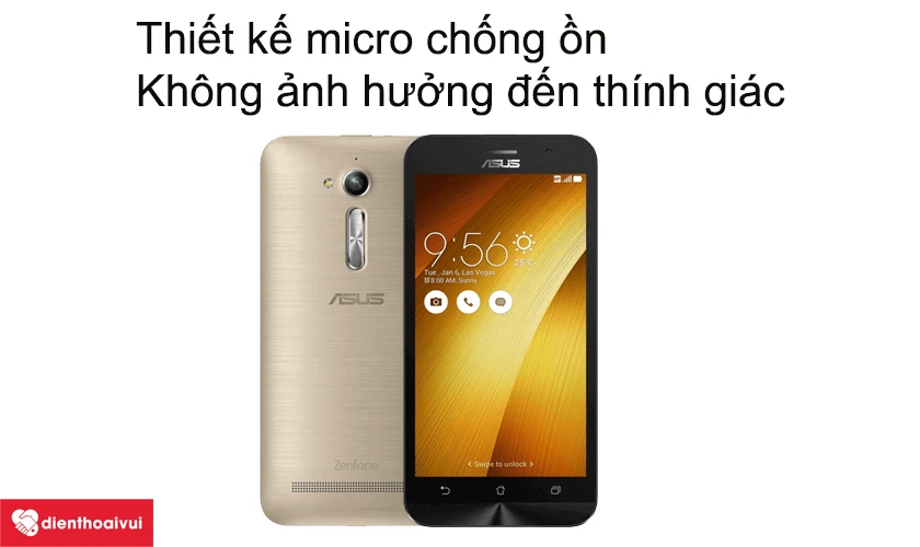 Thiết kế micro chống ồn, không ảnh hưởng đến thính giác