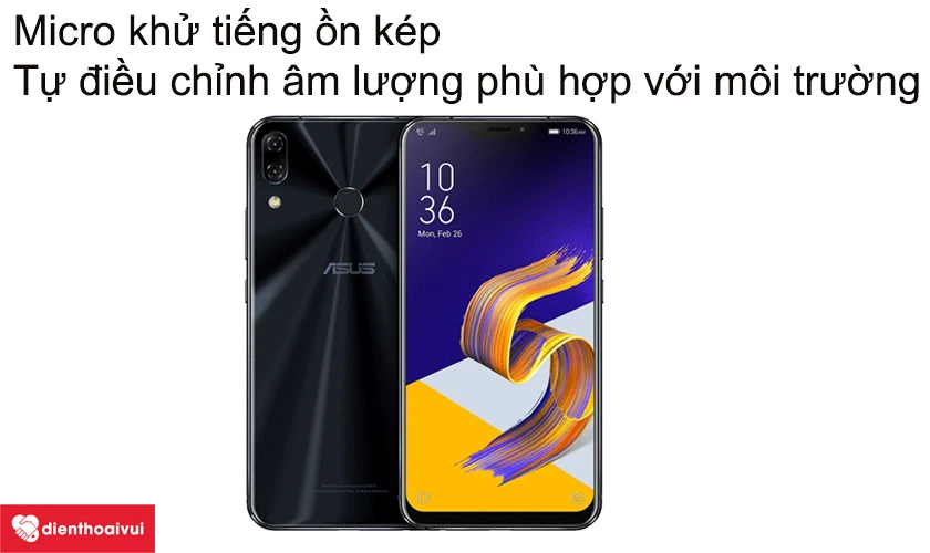 Micro khử tiếng ồn kép, tự điều chỉnh âm lượng phù hợp với môi trường