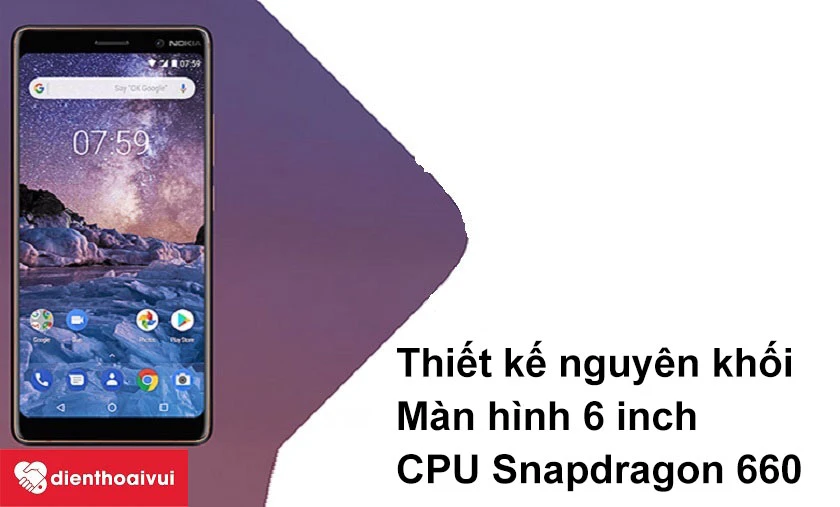 Thiết kế nguy&ecirc;n khối, m&agrave;n h&igrave;nh 6 inch sắc n&eacute;t