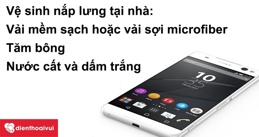 Vệ sinh nắp lưng tại nhà