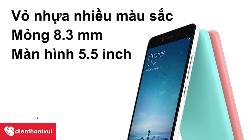 Vỏ nhựa nhiều m&agrave;u sắc, mỏng 8.3 mm