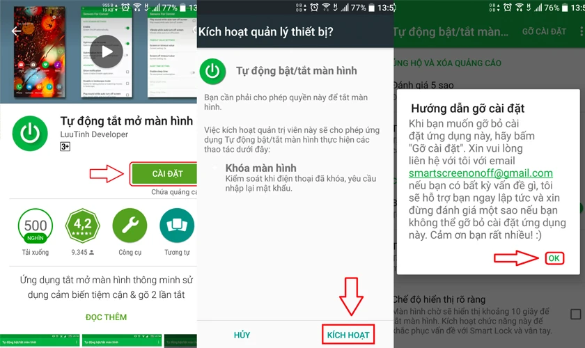 Tải về ứng dụng &ldquo;Tự động tắt, mở m&agrave;n h&igrave;nh&rdquo;