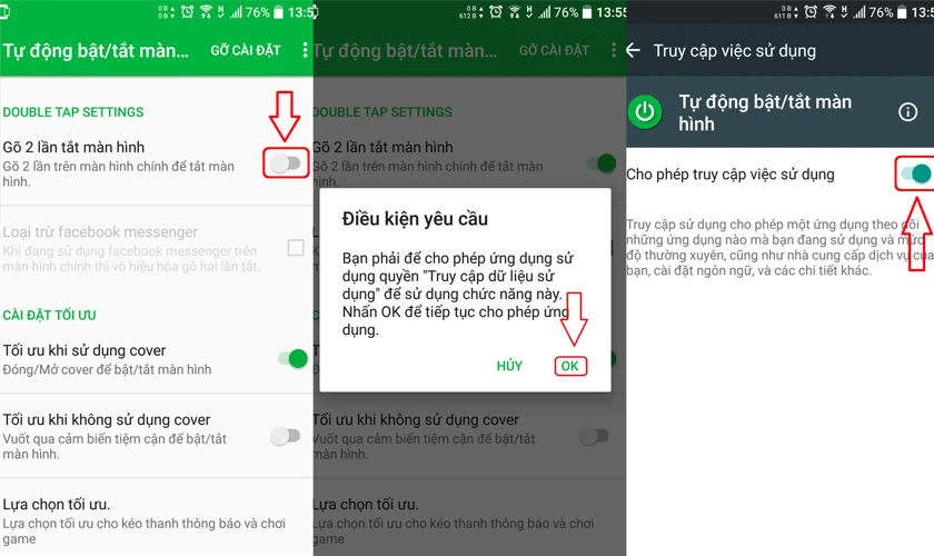 G&otilde; hai lần l&ecirc;n m&agrave;n h&igrave;nh để tắt