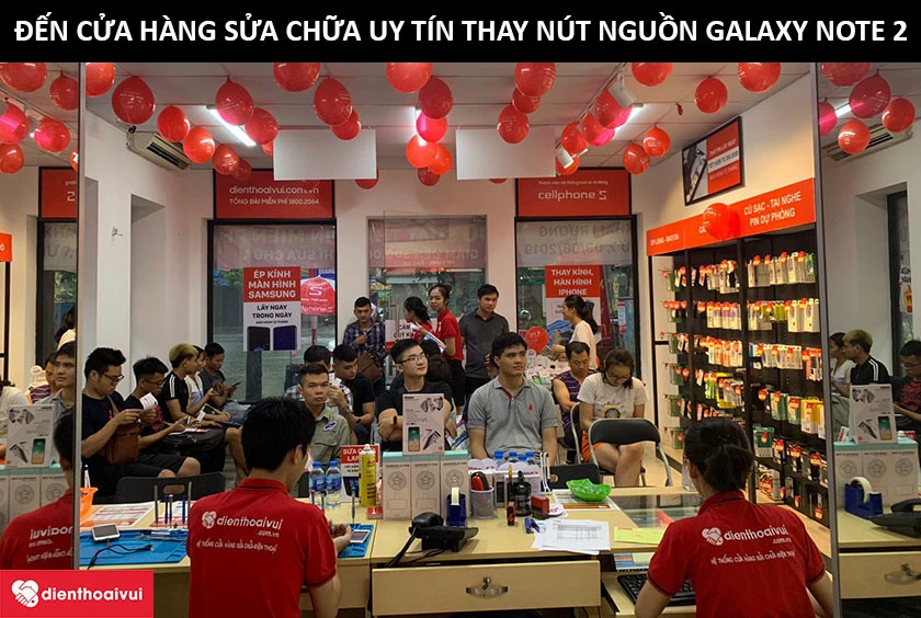Thay n&uacute;t nguồn Samsung Galaxy Note 2 uy t&iacute;n - lấy ngay tại Điện Thoại Vui