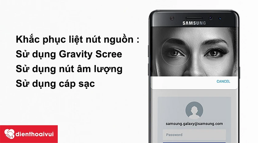 Khắc phục liệt n&uacute;t nguồn tr&ecirc;n Galaxy Note 7