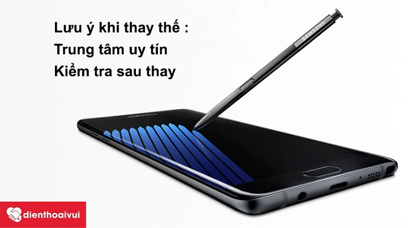 Lưu &yacute; khi thay thế n&uacute;t nguồn Galaxy Note 7
