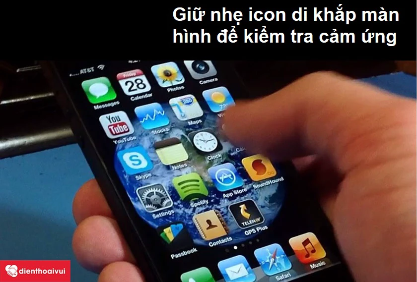 C&aacute;ch kiểm tra m&agrave;n h&igrave;nh v&agrave; cảm ứng iPhone 5c