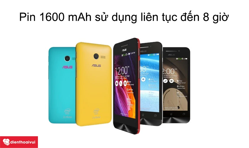 Pin 1600 mAh sử dụng li&ecirc;n tục đến 8 giờ