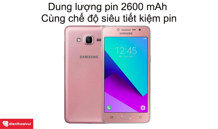 Dung lượng pin 2600 mAh bền bỉ c&ugrave;ng chế độ si&ecirc;u tiết kiệm Pin