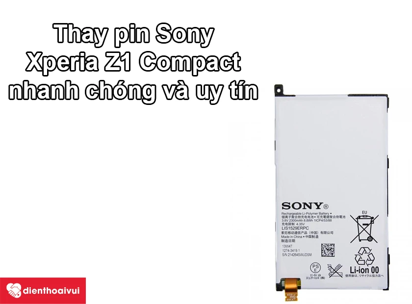 Thay pin Thay pin Sony Xperia Z1 Compact nhanh ch&oacute;ng v&agrave; uy t&iacute;n