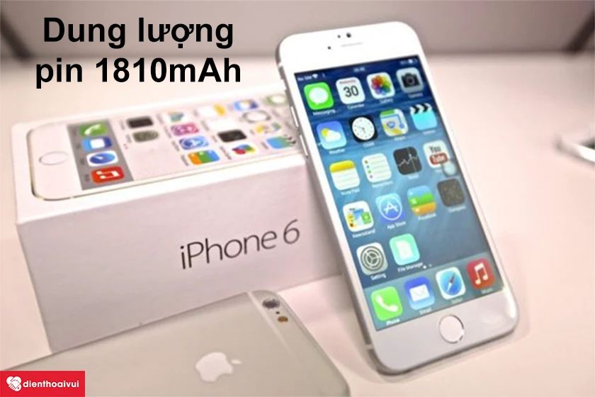 Dung lượng pin iPhone 6 vừa đủ d&ugrave;ng