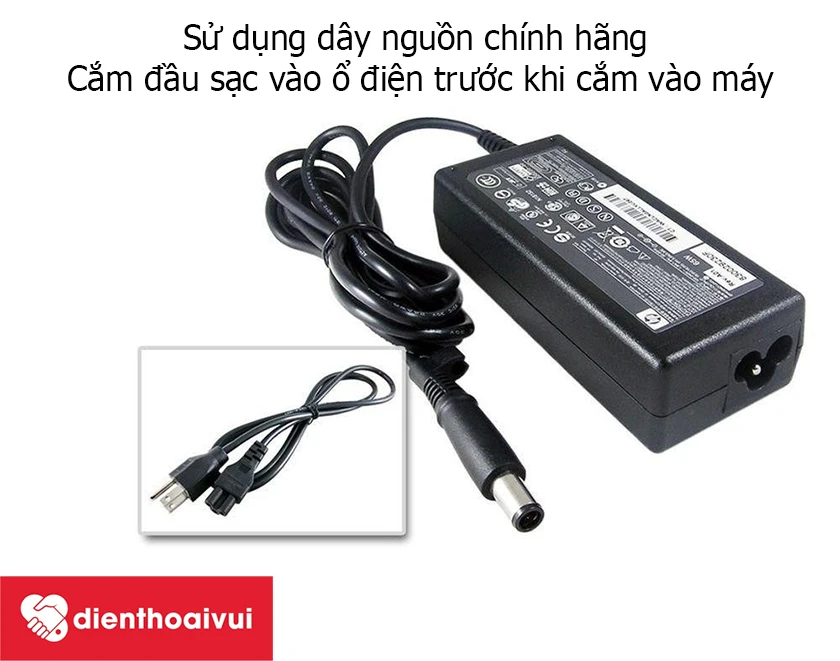 Sử dụng dây nguồn chính hãng