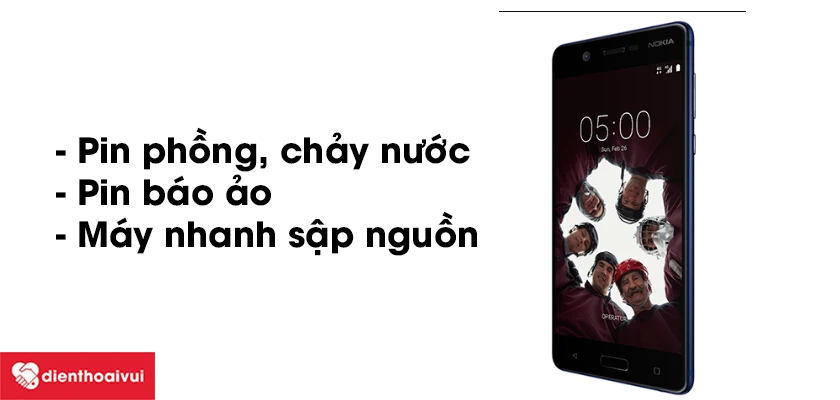 Những biểu hiện b&aacute;o hiệu bạn cần thay pin Nokia 5